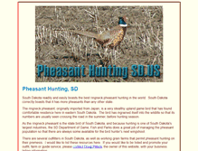 Tablet Screenshot of pheasanthuntingsd.us